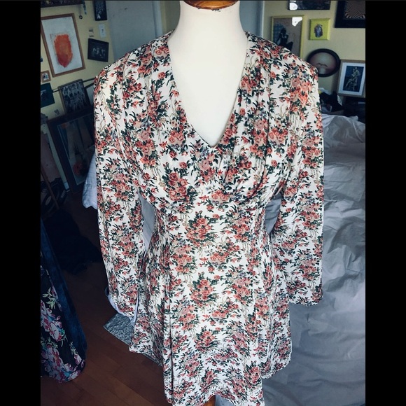 Vintage Dawn Joy Fashions Floral/Rose Dress - Picture 10 of 15